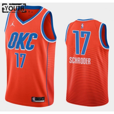 Kinder NBA Oklahoma City Thunder Trikot Dennis Schroder 17 Jordan Brand 2020-2021 Statement Edition Swingman
